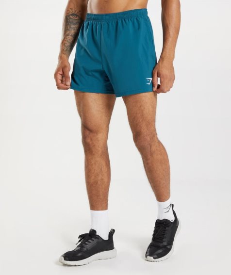 Men's Gymshark Arrival 5" Shorts Blue | CA 830DN6